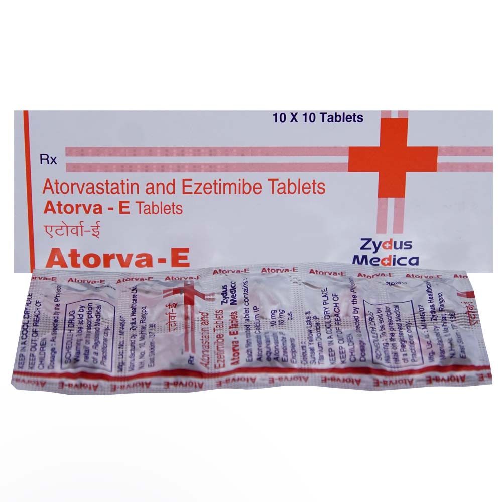 Atorva-E Tablet 10's, Pack of 10 TABLETS