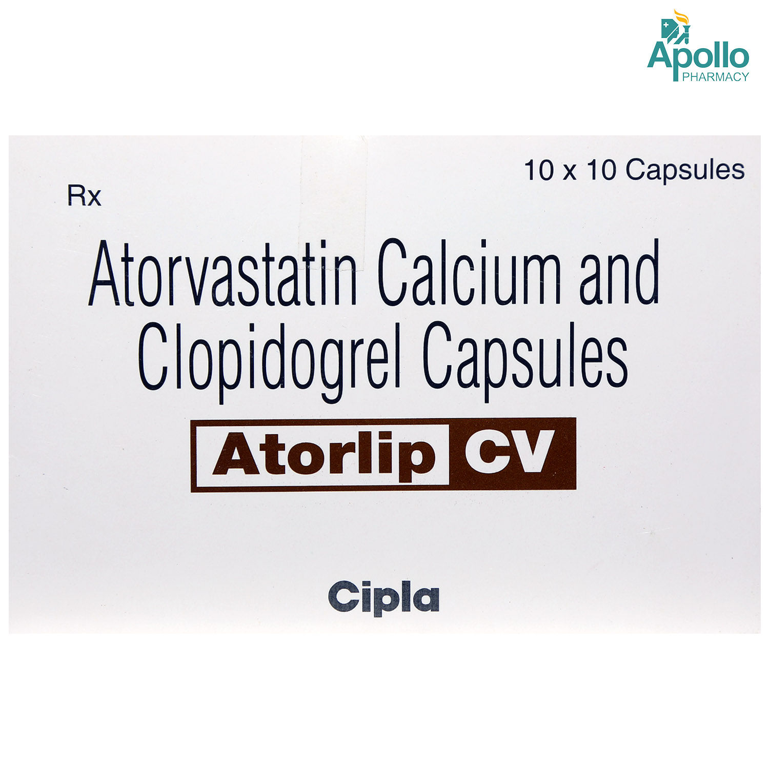 Atorlip CV Capsule 10's, Pack of 10 CAPSULES