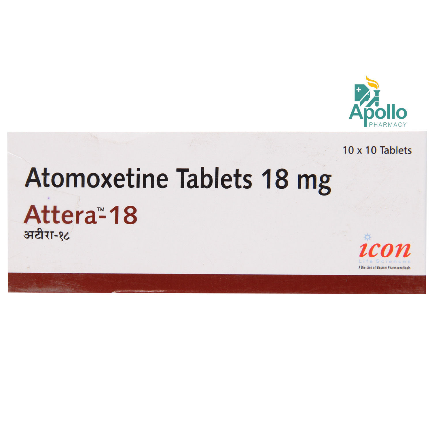 ATTERA 18MG TABLET, Pack of 10 TABLETS
