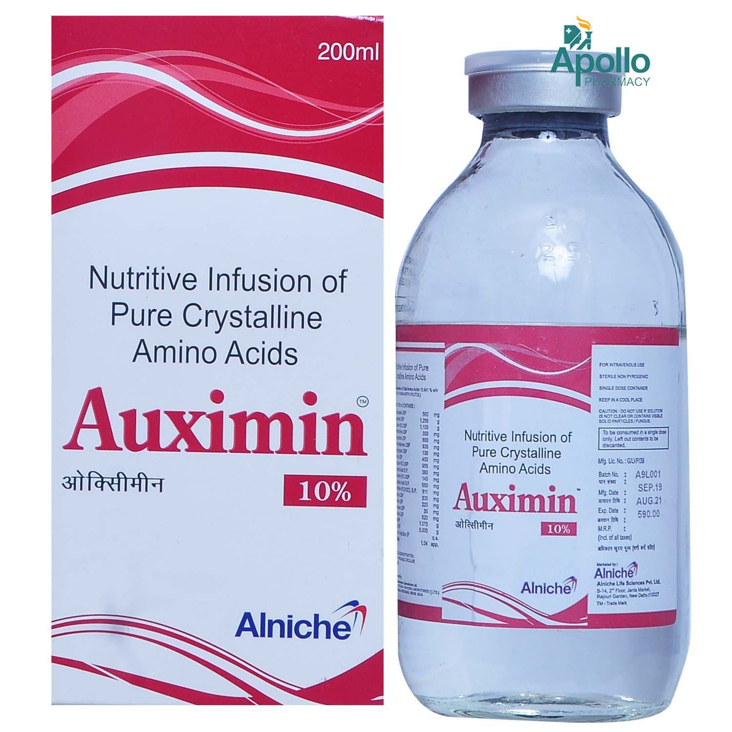 Auximin 10% Infusion 200ml, Pack of 1 