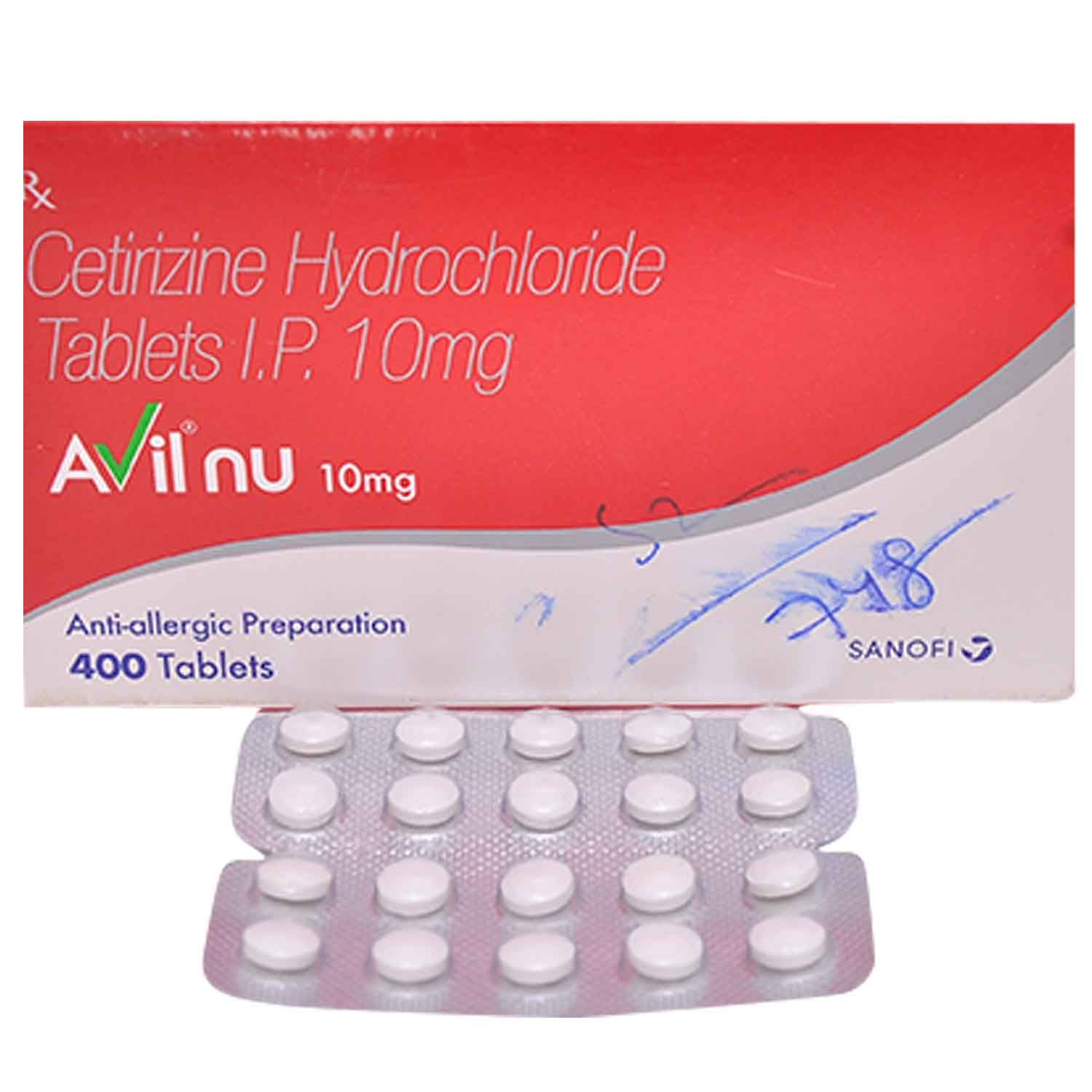 Avil Nu 10 mg Tablet 10's, Pack of 10 TABLETS