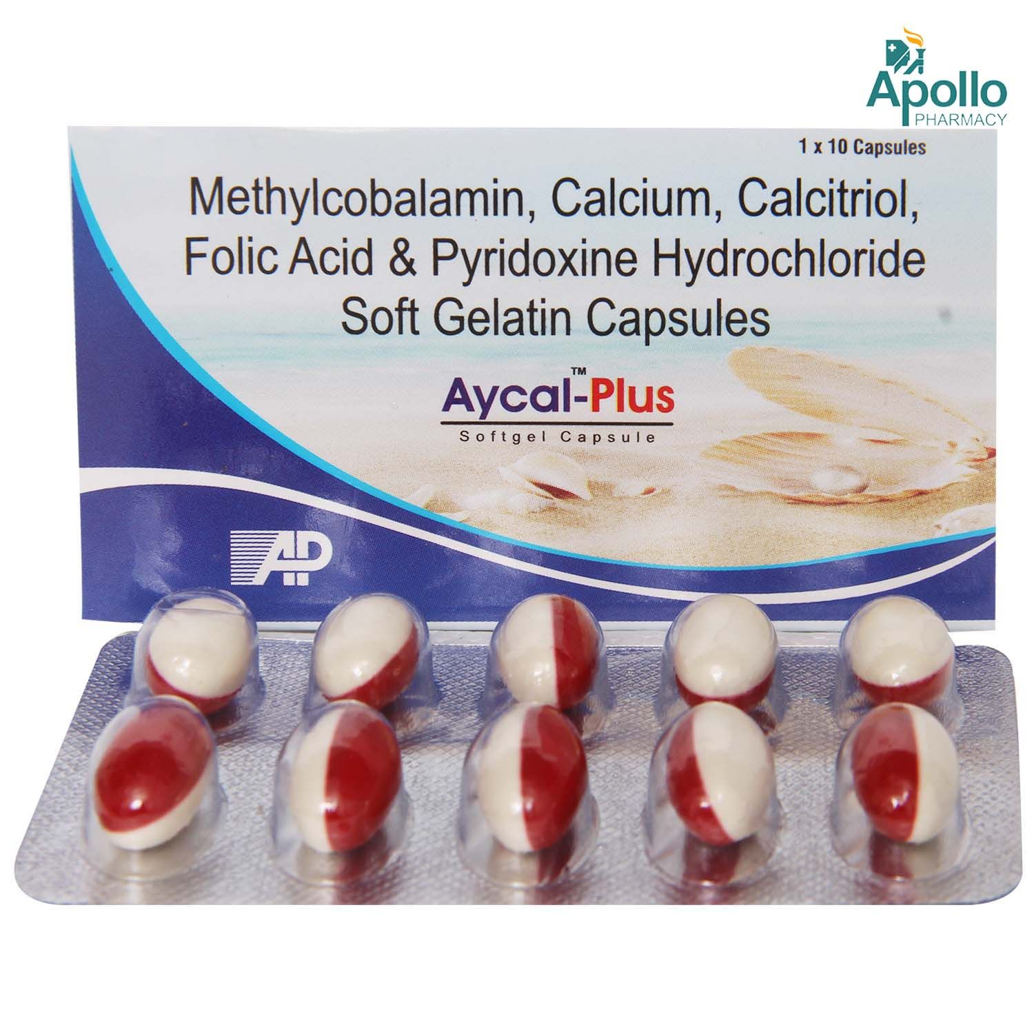 Aycal-Plus Softgel Capsule 10's, Pack of 10 CAPSULES