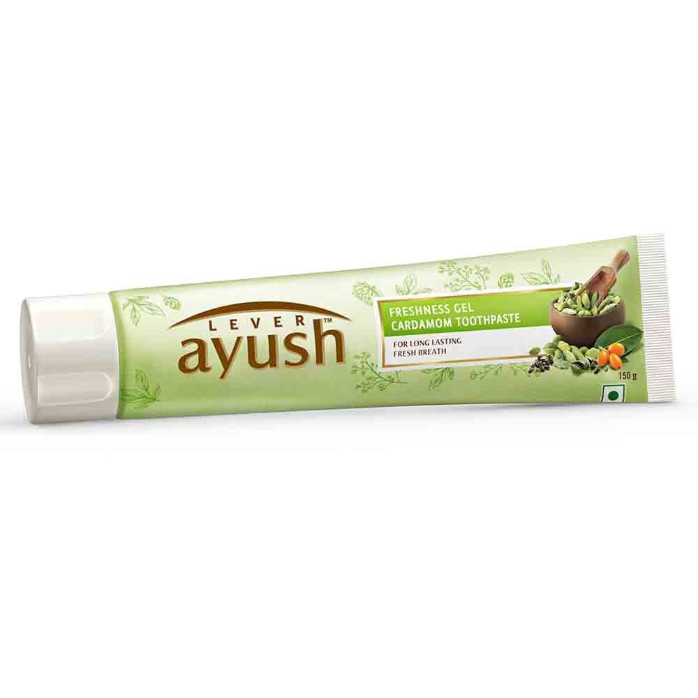 Lever Ayush Freshness Gel Cardamom Toothpaste, 150 gm, Pack of 1 