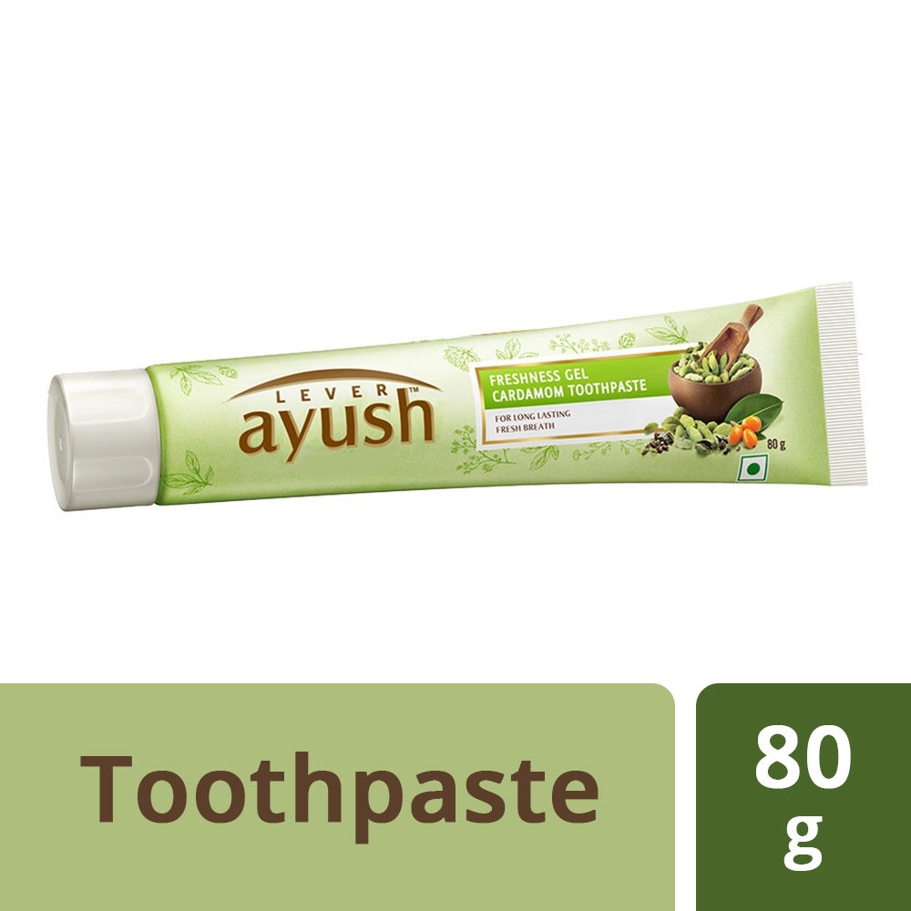 Lever Ayush Freshness Gel Cardamom Toothpaste, 150 gm Price, Uses, Side