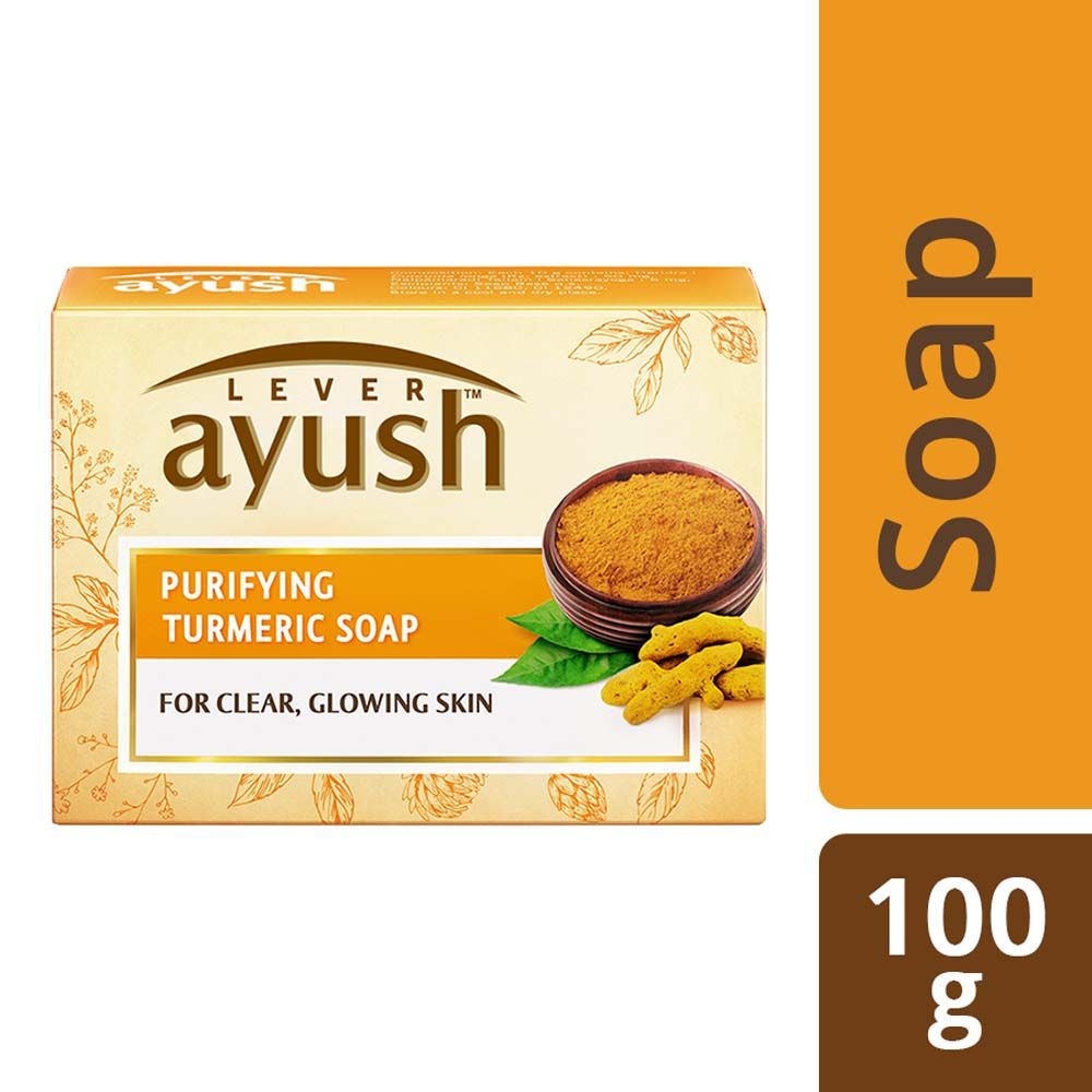 Buy Lever Ayush Purifying Turmeric Soap, 100 gm Online