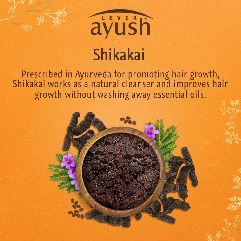 Lever Ayush Thick & Long Growth Shikakai Shampoo, 175 ml, Pack of 1 