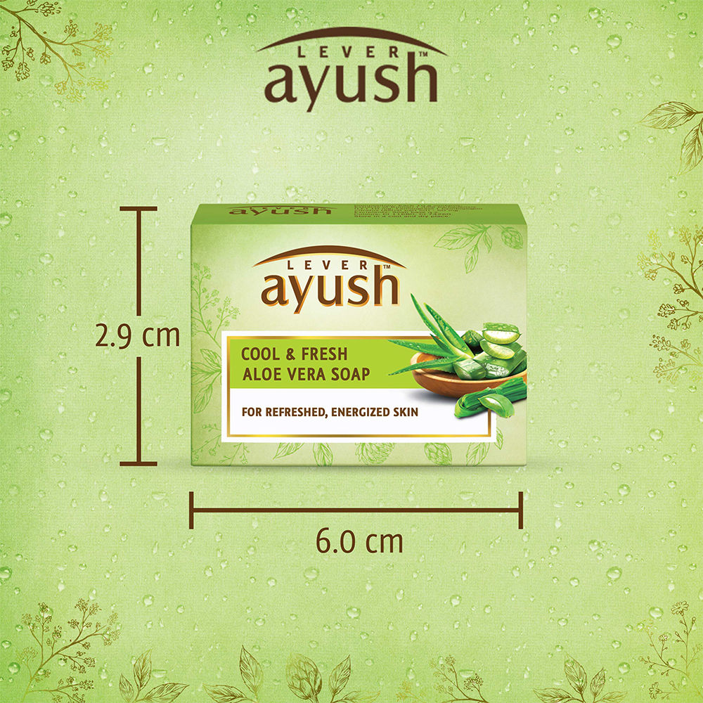 Lever Ayush Cool & Fresh Aloe Vera Soap, 100 gm Price, Uses, Side ...