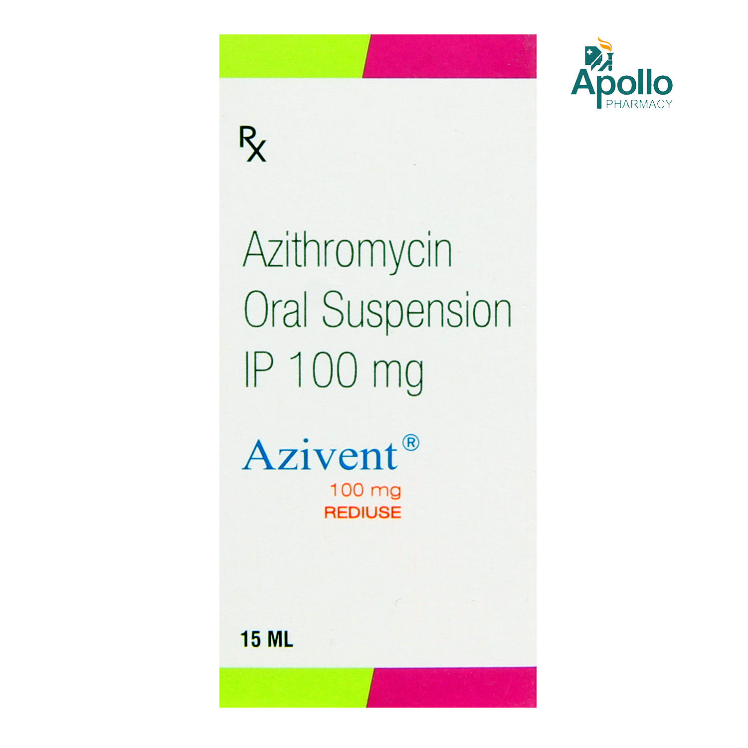 Azivent 100 mg Suspension 15 ml, Pack of 1 Suspension