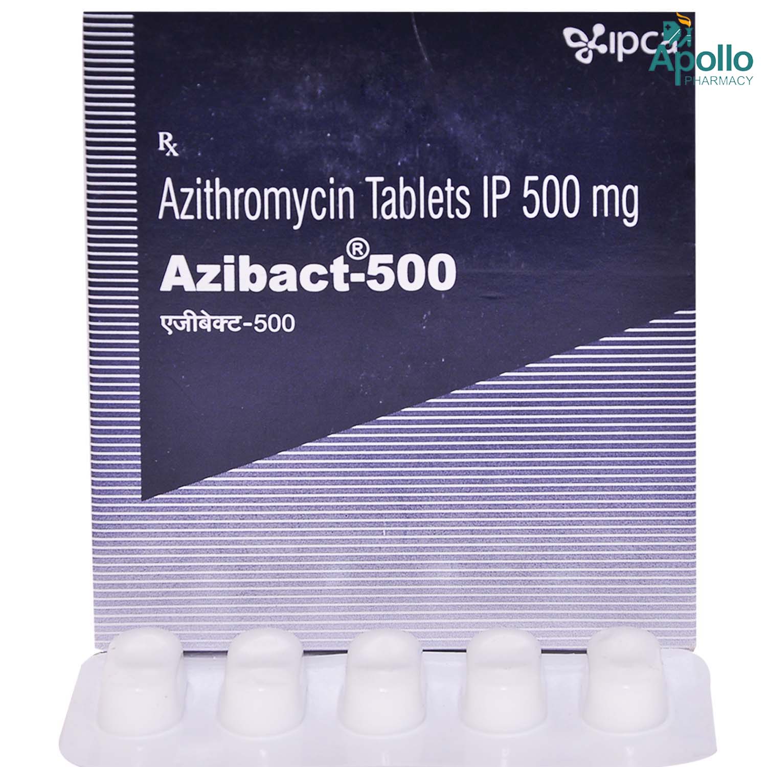 Azibact-500 Tablet 5's, Pack of 5 TABLETS