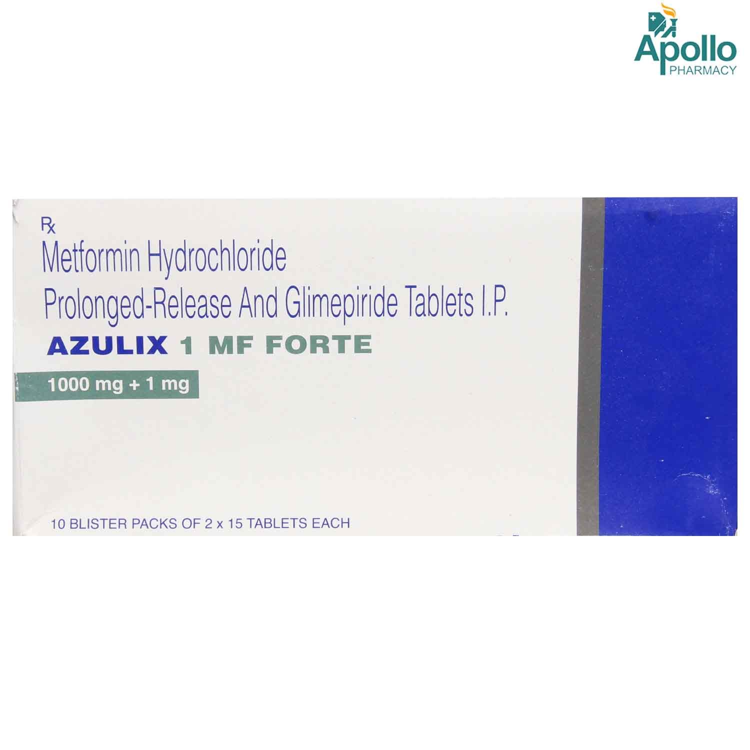 Azulix 1 Mf Forte Tablet 15 S Price Uses Side Effects Composition Apollo Pharmacy