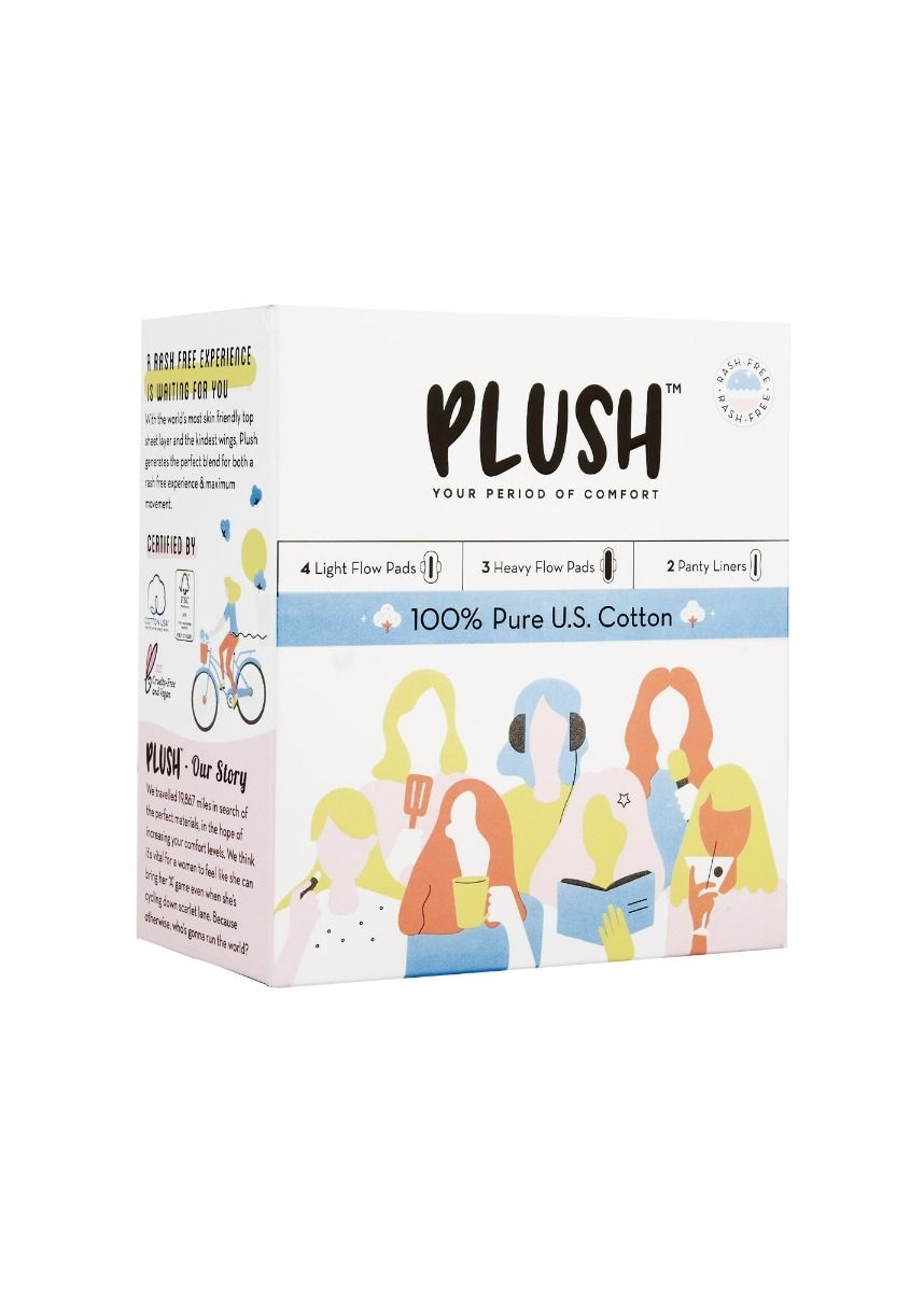 Plush 100 Pure US Cotton Ultra Thin Sanitary Pads, 7 Count Price, Uses