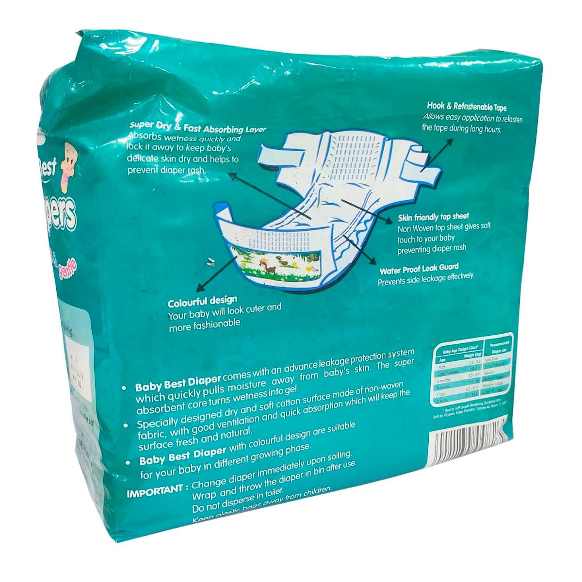 Apollo Pharmacy Baby Best Diapers Small, 30 Count Price, Uses, Side