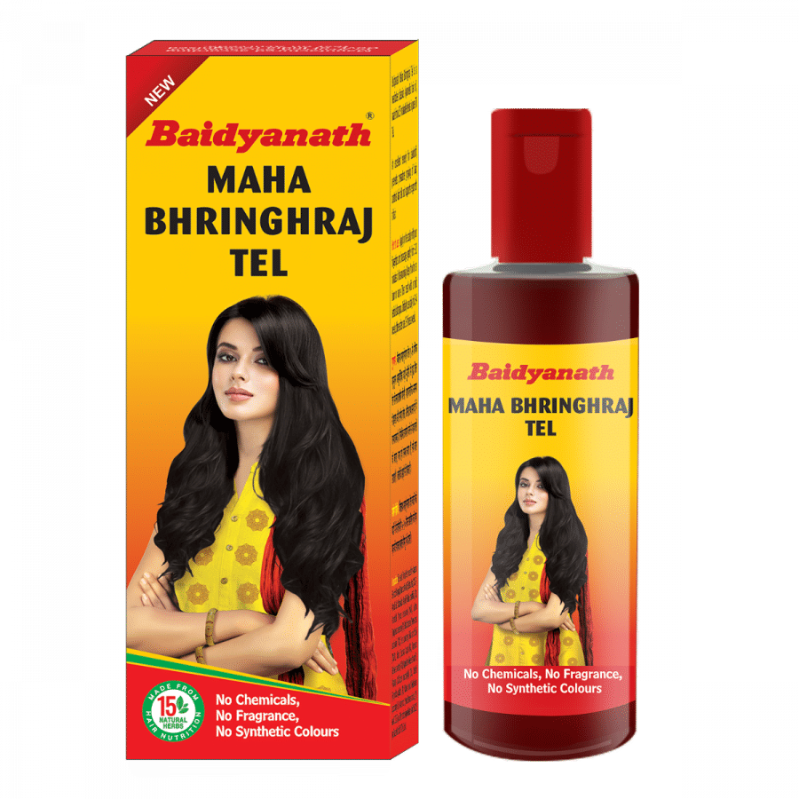 Buy Baidyanath Maha Bhringraj Tel, 100 ml Online