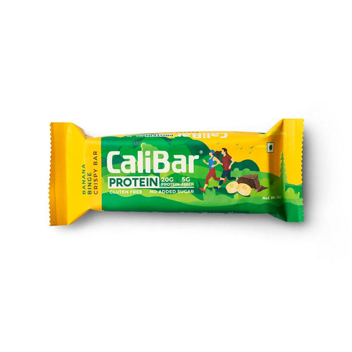 Buy Calibar Protein Banana Binge Crispy Bar, 65 gm Online