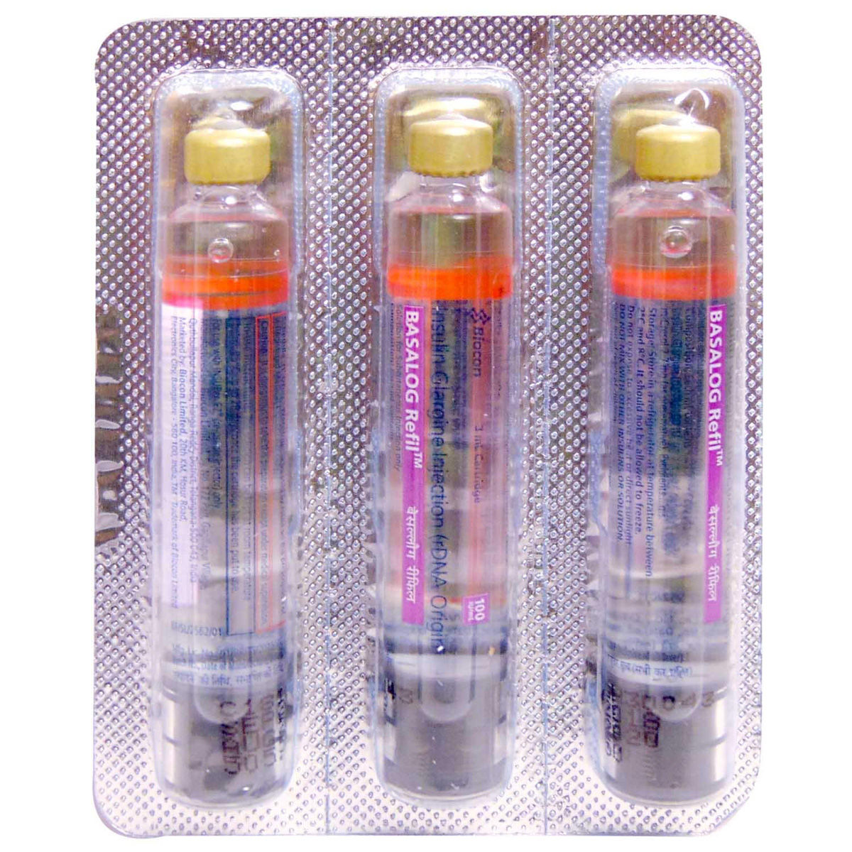 Basalog 100Iu/ml Refill Cartridge 5 x 3 ml Price, Uses, Side Effects