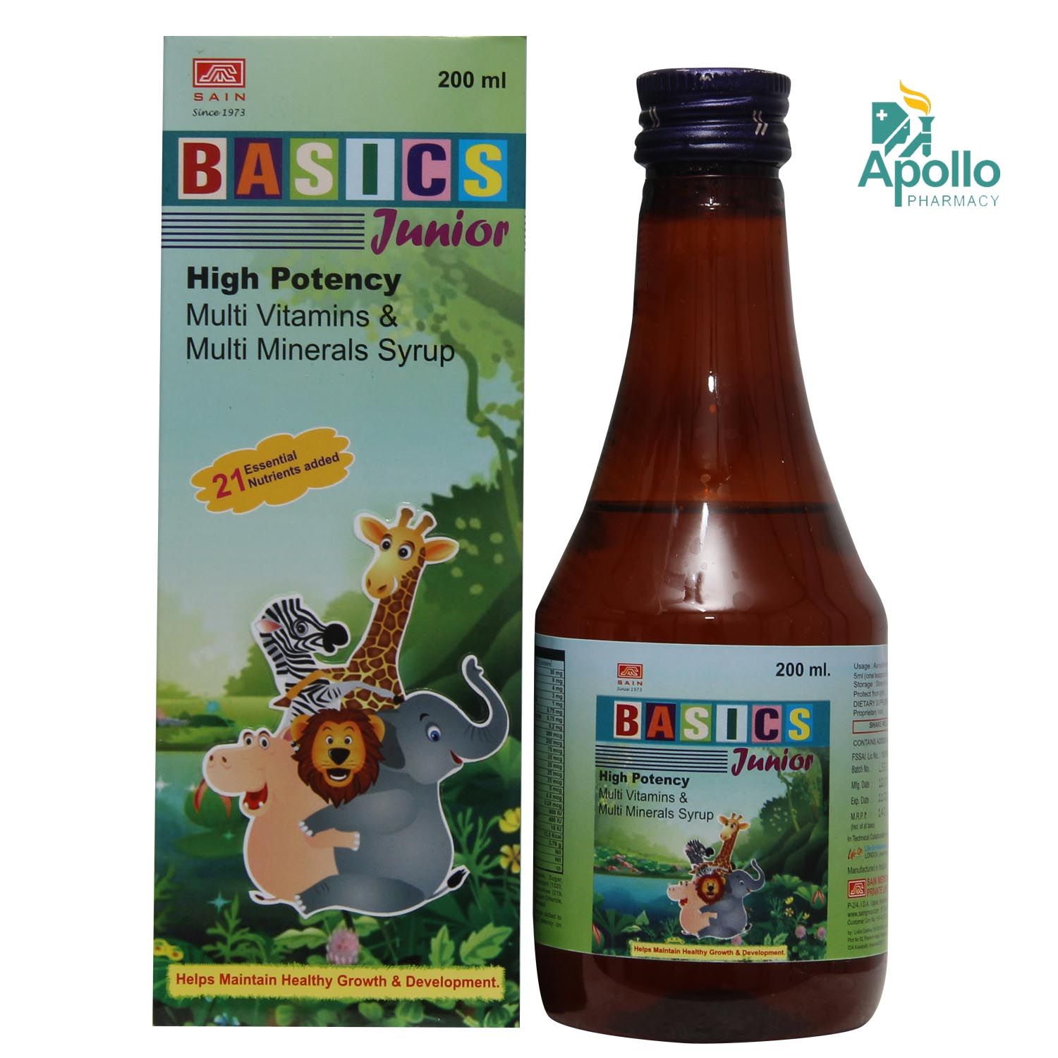 Basics Junior Syrup 200 ml Price, Uses, Side Effects, Composition Apollo Pharmacy