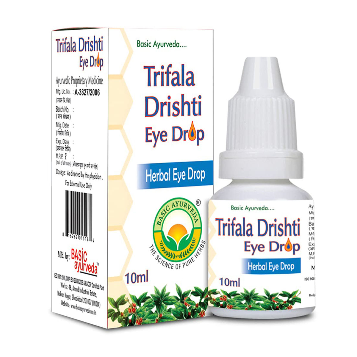 Buy Basic Ayurveda Trifala Drishti Eye Drop, 10 ml Online