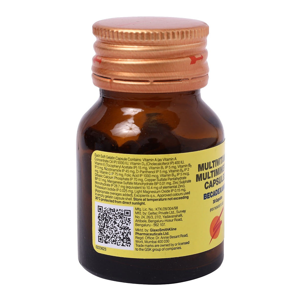 Becadexamin Capsule 30's Price, Uses, Side Effects, Composition