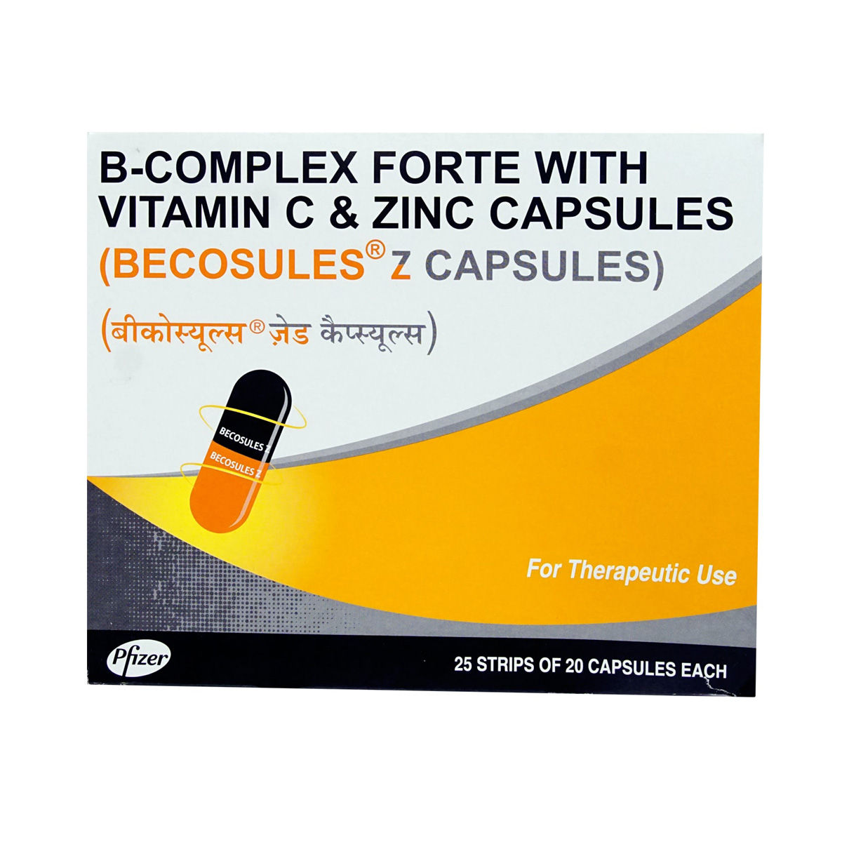 Becosules Z Capsule 20's Price, Uses, Side Effects, Composition ...