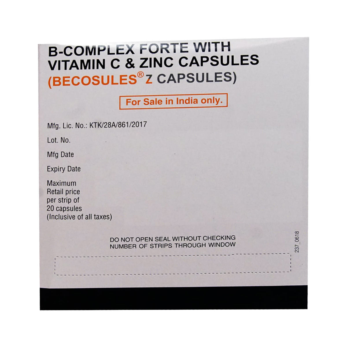 Becosules Z Capsule 20's Price, Uses, Side Effects, Composition ...