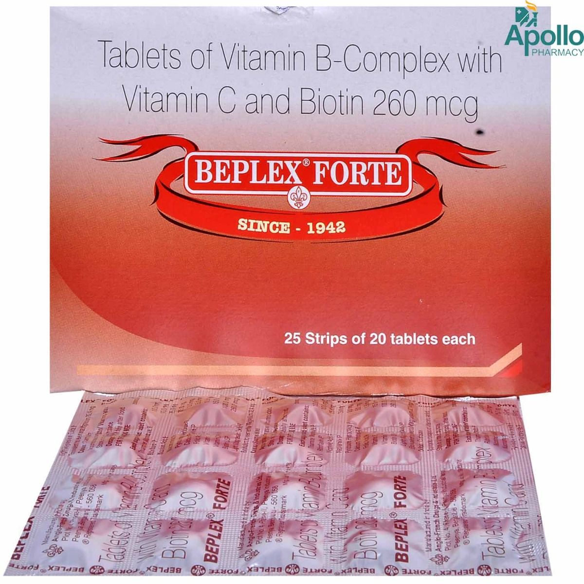 Beplex Forte Tablet 20's Price, Uses, Side Effects, Composition