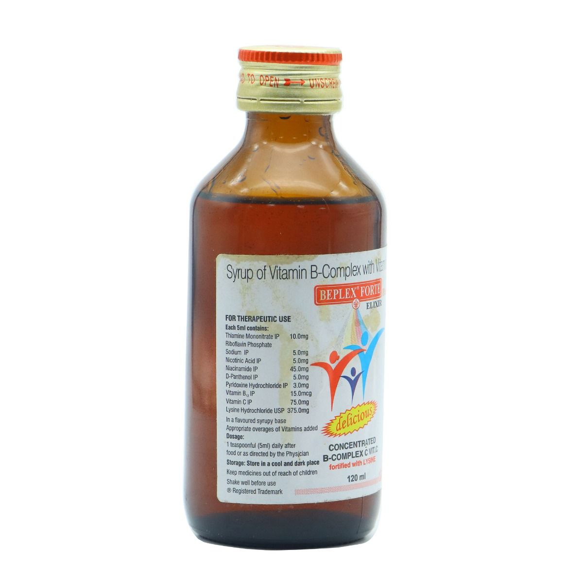 Beplex Forte Plus Elixir 120 ml, Pack of 1 