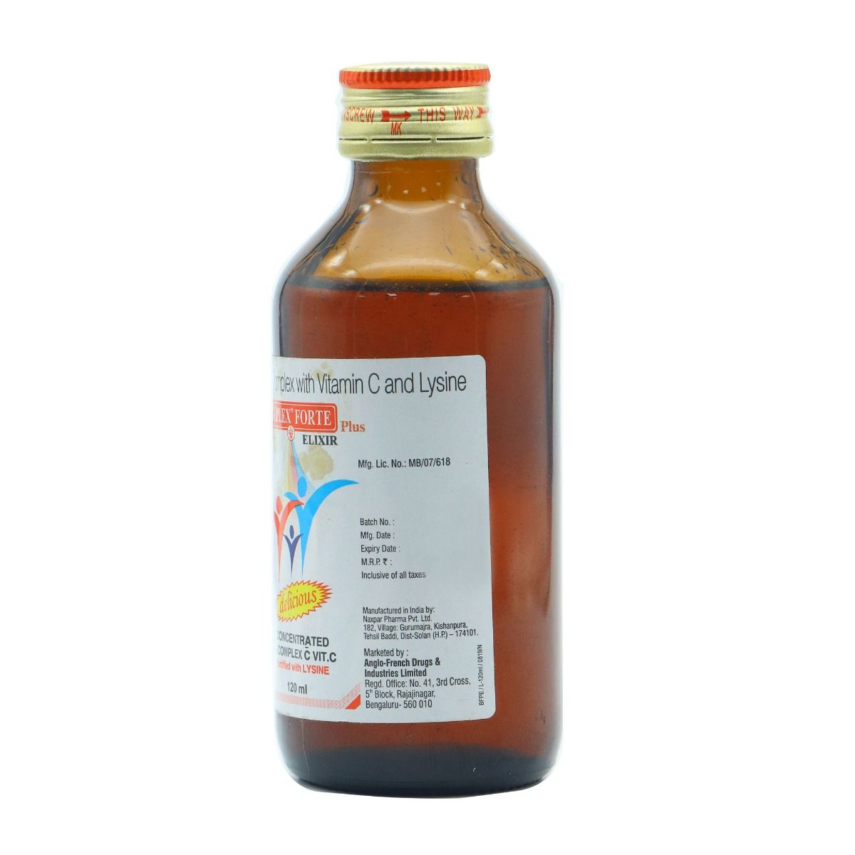 Beplex Forte Plus Elixir 120 ml, Pack of 1 