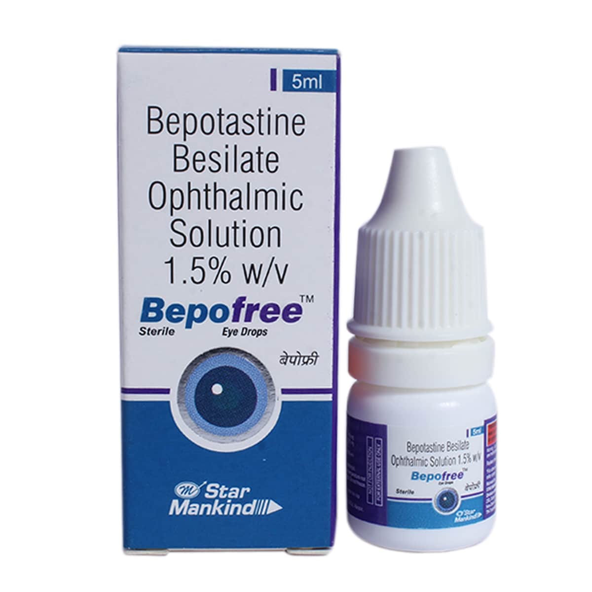 Bepofree 1.5W/V Eye Drops 5ml Price, Uses, Side Effects, Composition