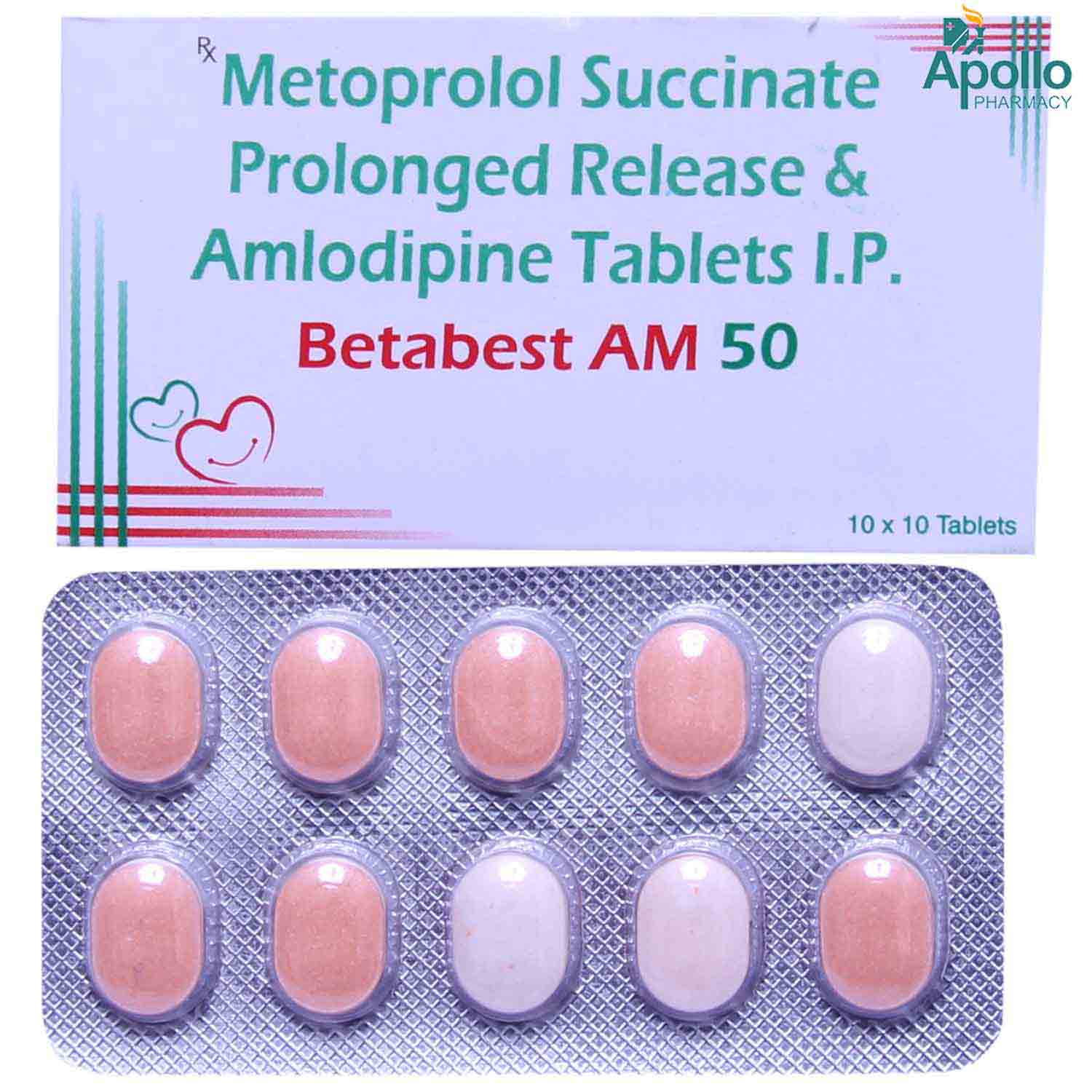 Betabest AM 50 Tablet 10's Price, Uses, Side Effects, Composition ...
