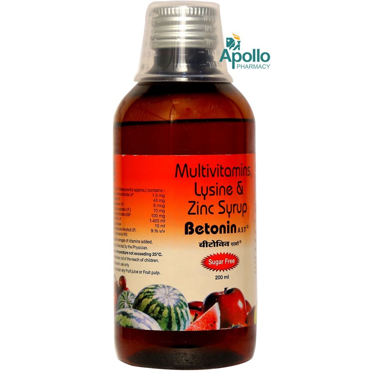 Betonin AST SF Syrup 200ml Price, Uses, Side Effects, Composition