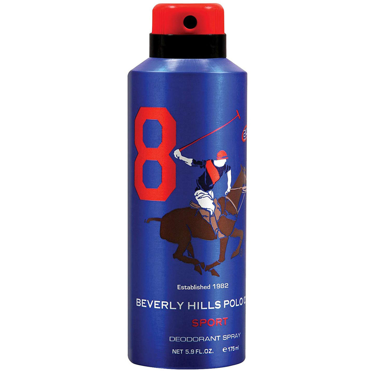 Beverly Hills Polo Club Sport Number Eight Deodorant Body Spray For Men, 175 ml, Pack of 1 