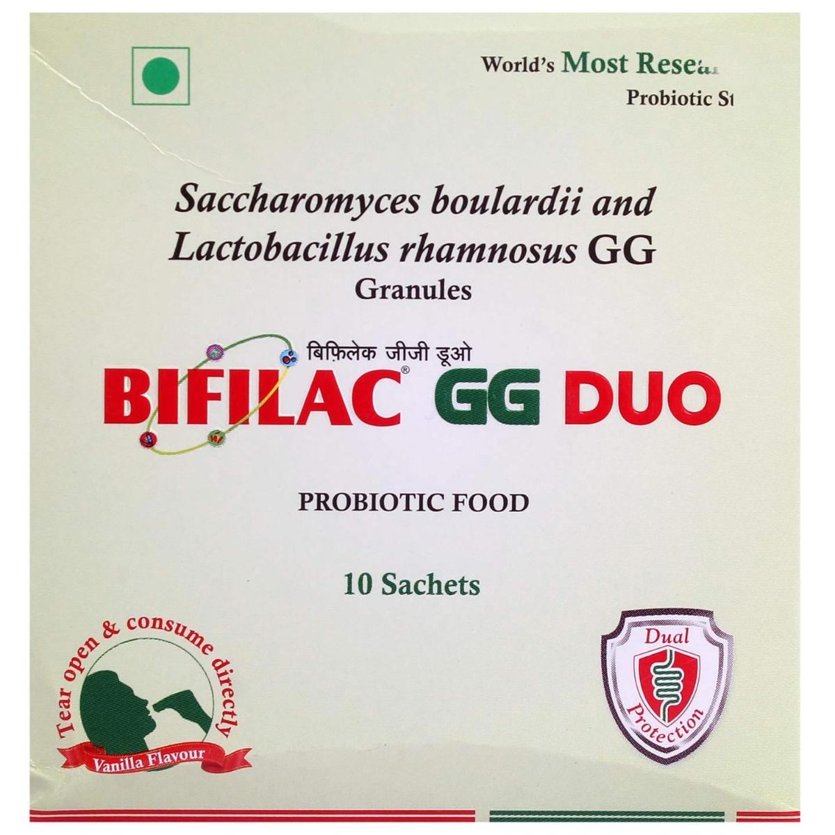 Bifilac GG DUO Sachet Vanilla 1 gm Price, Uses, Side Effects