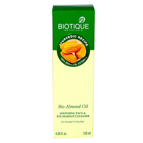 Biotique Bio Almond Oil Soothing Face & Eye Makeup Cleanser, 120 ml, Pack of 1 
