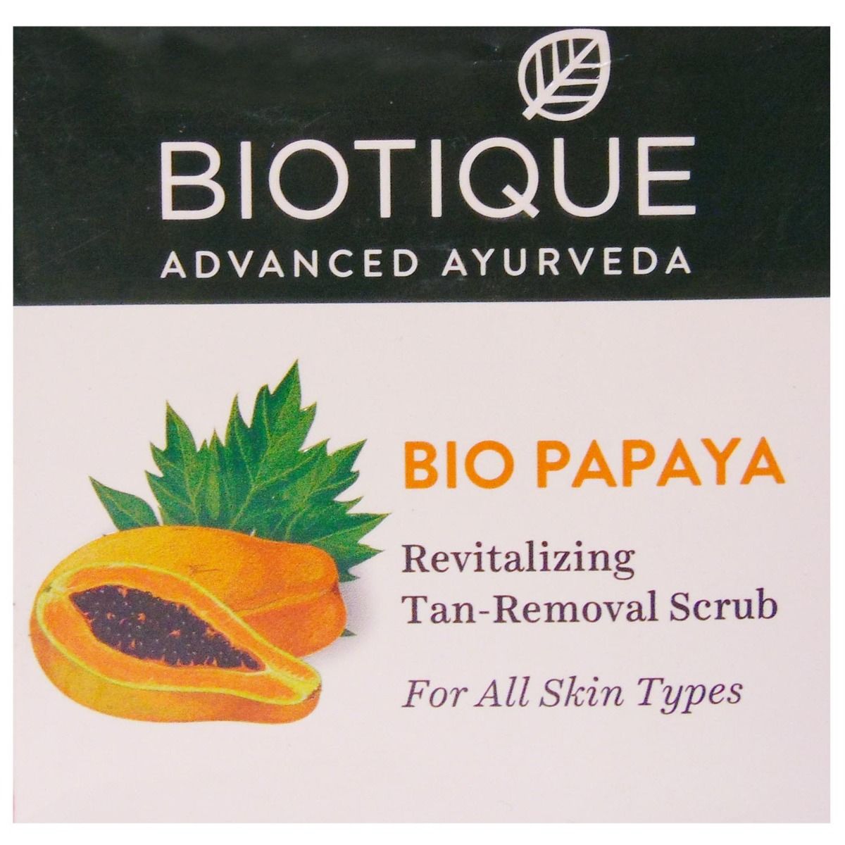 Biotique Bio Papaya Revitalizing Tan-Removal Scrub, 75 gm, Pack of 1 
