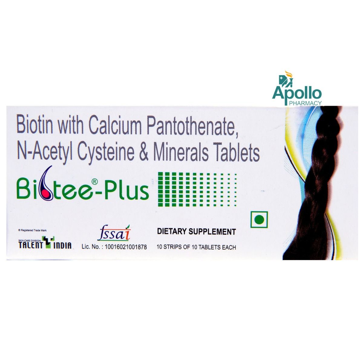 Biotee-Plus Tablet 10's Price, Uses, Side Effects, Composition - Apollo  Pharmacy