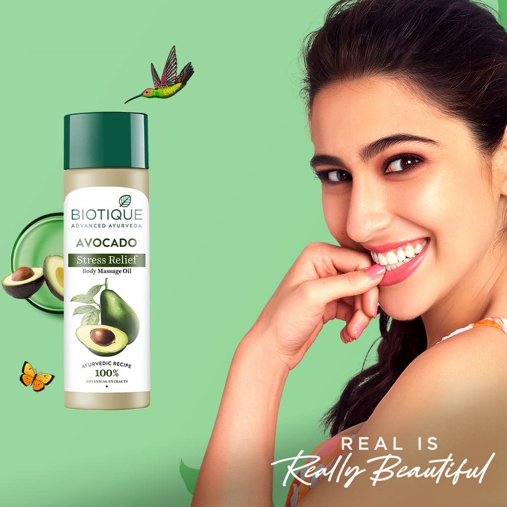 Biotique Bio Avocado Stress Relief Body Massage Oil, 200 ml Price, Uses, Side Effects