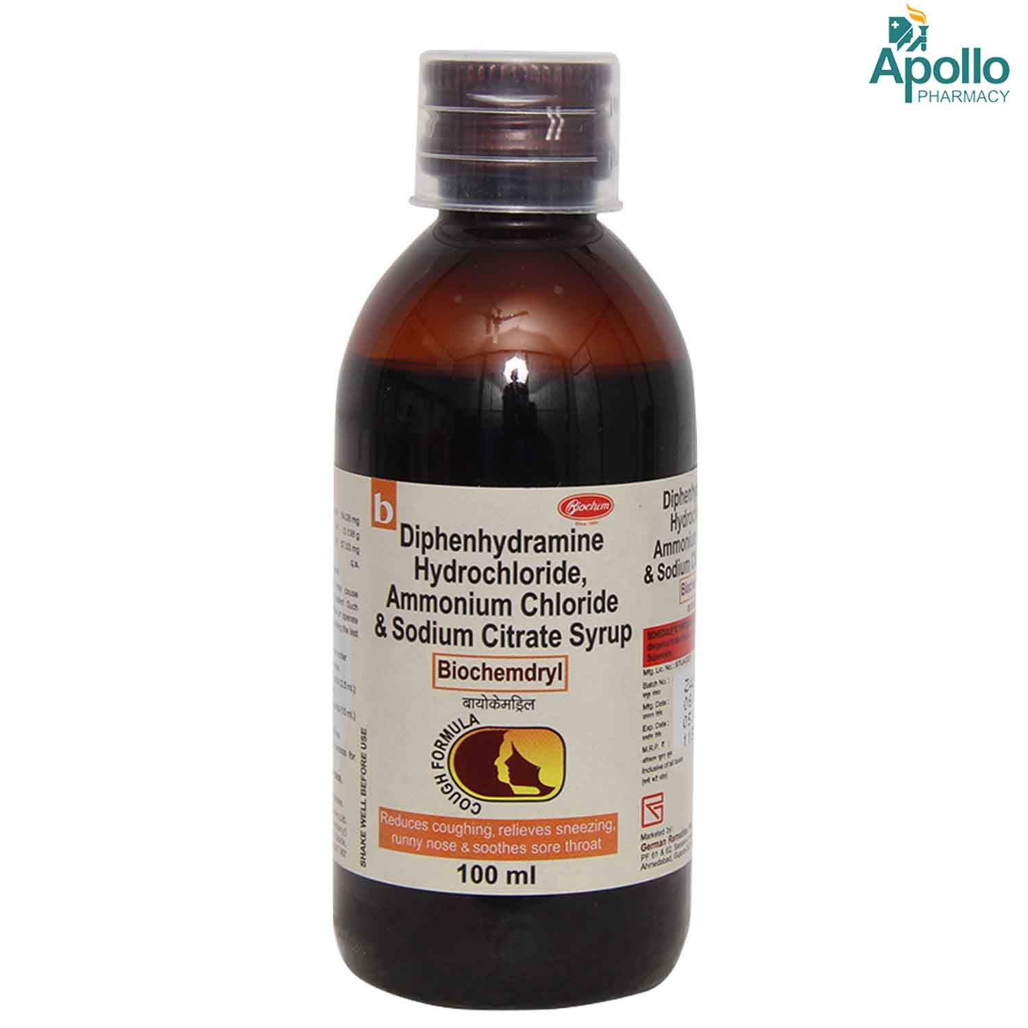 Biochemdryl Syrup 100 Ml Price Uses Side Effects Composition Apollo Pharmacy