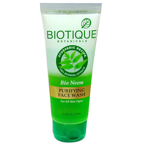 Biotique Bio Neem Purifying Face Wash, 100 ml, Pack of 1 