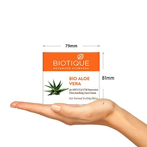 Biotique Sun Shield Aloe vera 30+ SPF UVB Sunscreen Ultra Protectective