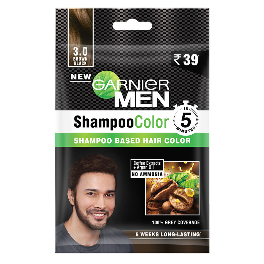 Garnier Men Shade 3 Shampoo Color, Brown Black, 1 Count Price, Uses, Side  Effects, Composition - Apollo Pharmacy