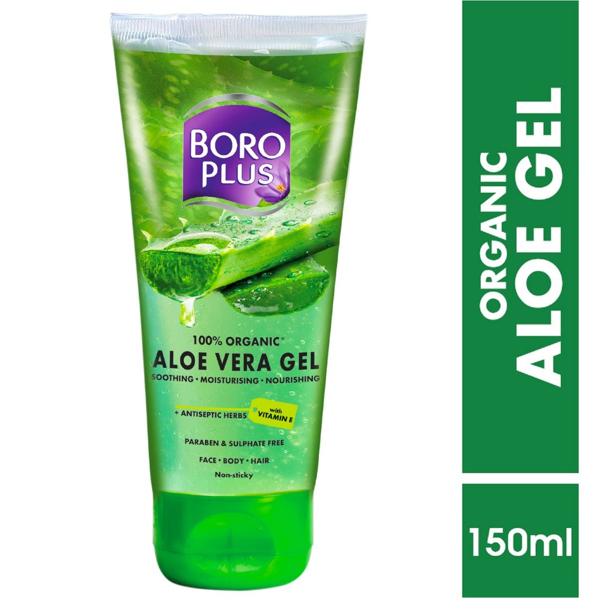 pintar Parcialmente Hassy BoroPlus Organic Aloe Vera Gel, 150 ml Price, Uses, Side Effects,  Composition - Apollo Pharmacy