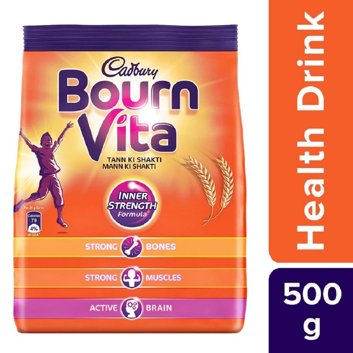 Bournvita Nutrition Drink, 500 gm Refill Pack, Pack of 1 