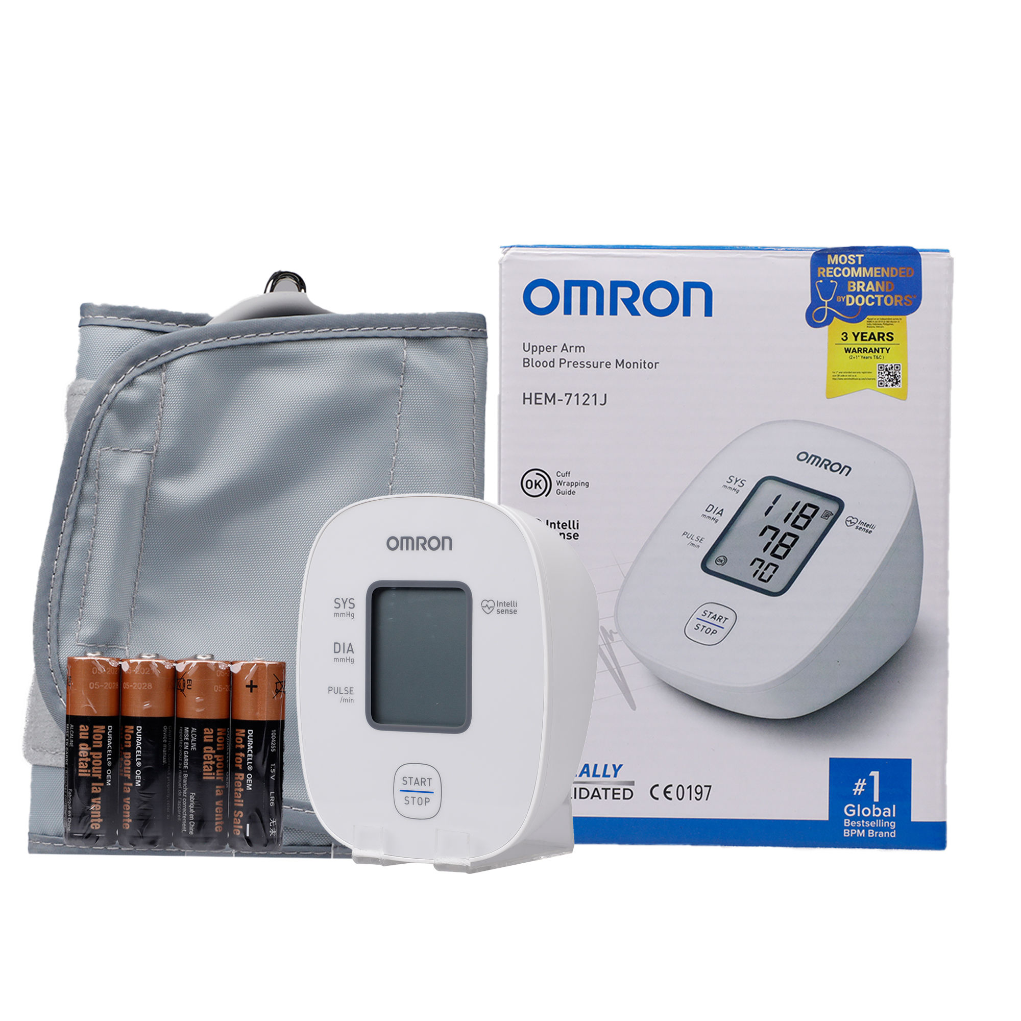 Omron Blood Pressure Monitor HEM-7121 J, 1 Count, Pack of 1 