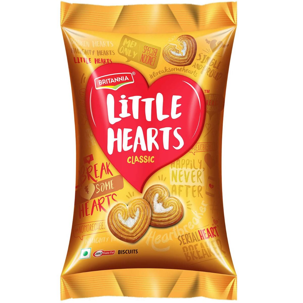 Britannia Little Hearts Biscuits, 75 gm, Pack of 1 