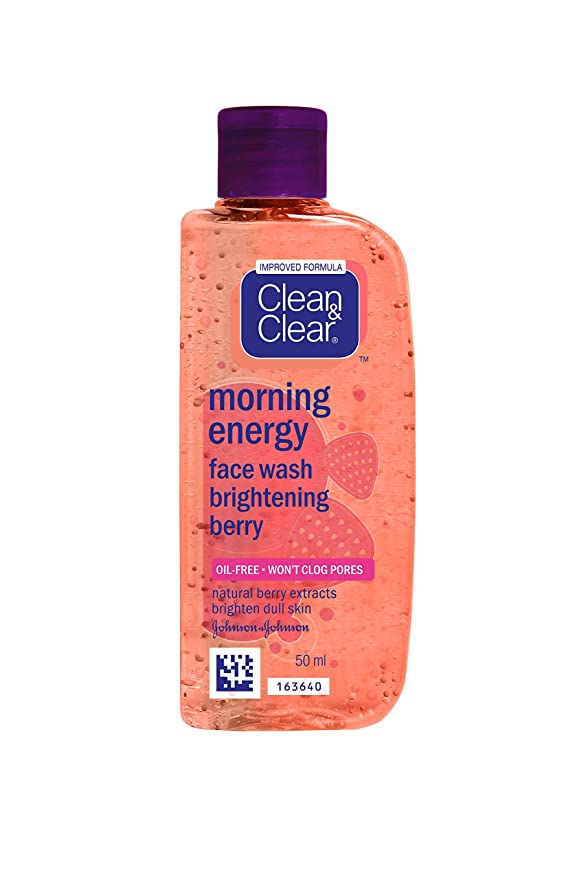Buy Clean & Clear Morning Energy Brightening Berry Face Wash, 50 ml Online