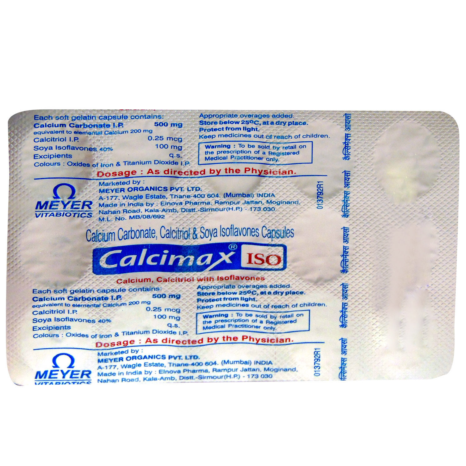 Calcimax Iso Capsule 15's Price, Uses, Side Effects, Composition ...