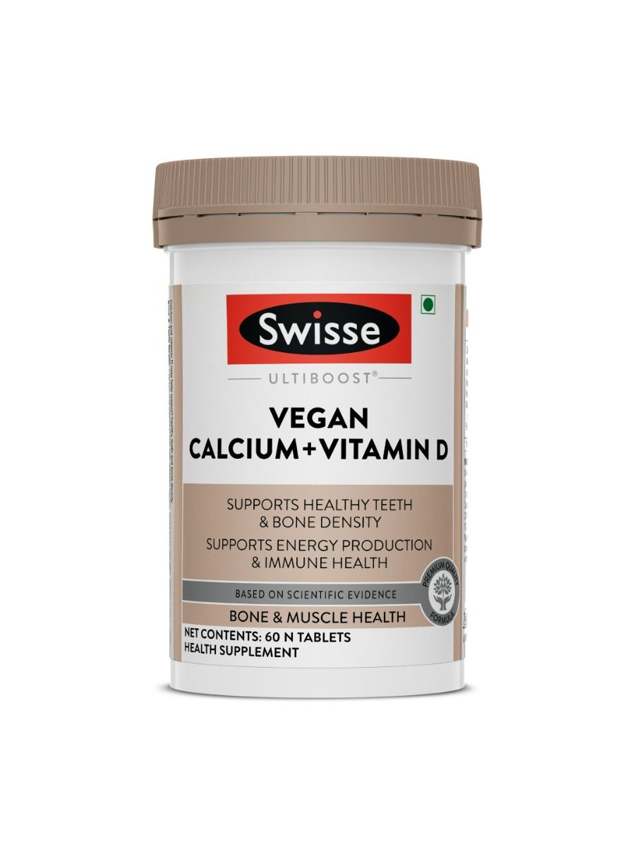 Buy Swisse Ultiboost Vegan Calcium + Vitamin D, 60 Tablets Online