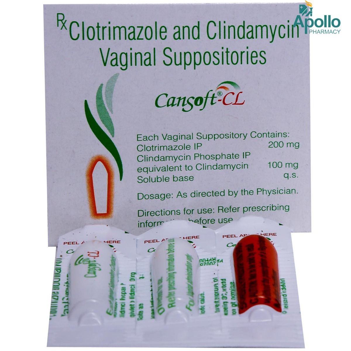 Cansoft-CL Vaginal Suppository 3's Price, Uses, Side Effects ...