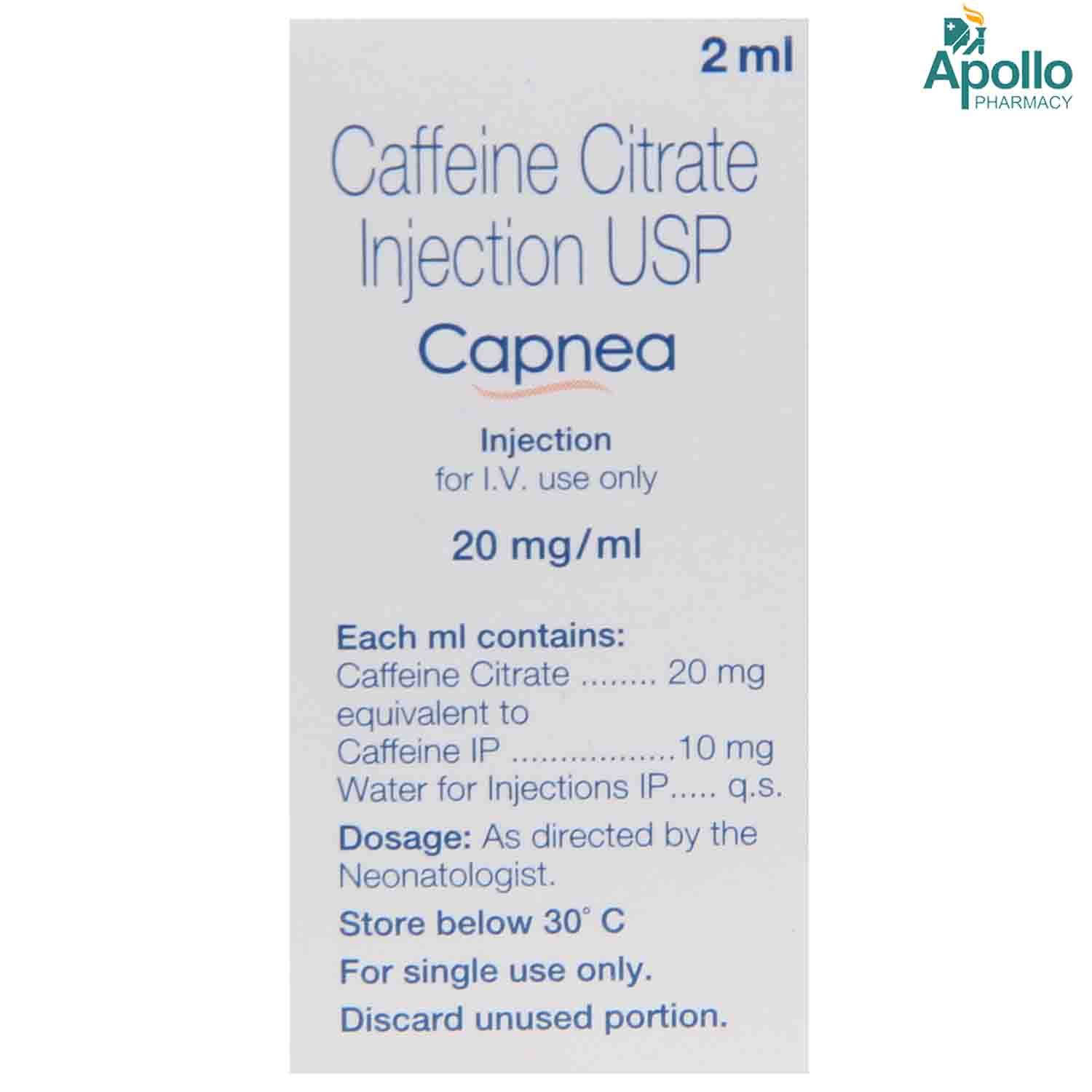 CAPNEA INJECTION 2ML Price, Uses, Side Effects, Composition - Apollo ...
