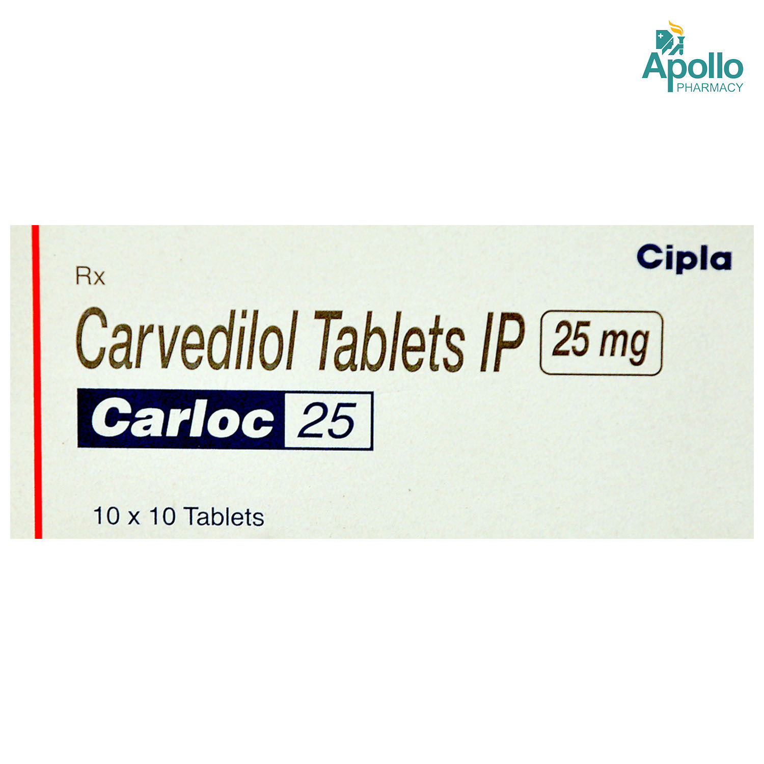 Carloc 25 Tablet 10's, Pack of 10 TABLETS